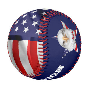 White Head Eagle, The American Flag, Star Baseball