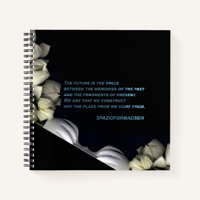 "White heart in black from moon" & Future Notebook (Front)