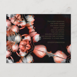 "White heart in black from sun" & Doubt Postcard