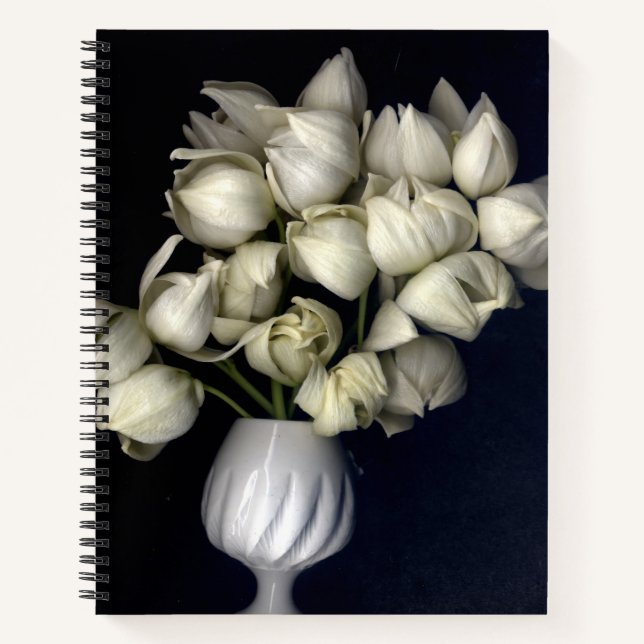 White heart in black notebook (Front)