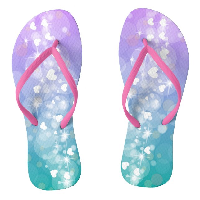 White Heart Jandals (Footbed)