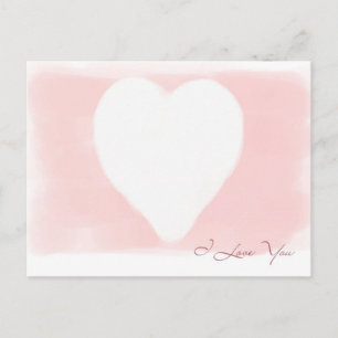 White Heart Postcard