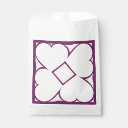 White Hearts Favour Bags
