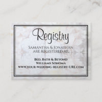 White Hearts & Peony Flowers Wedding Registry