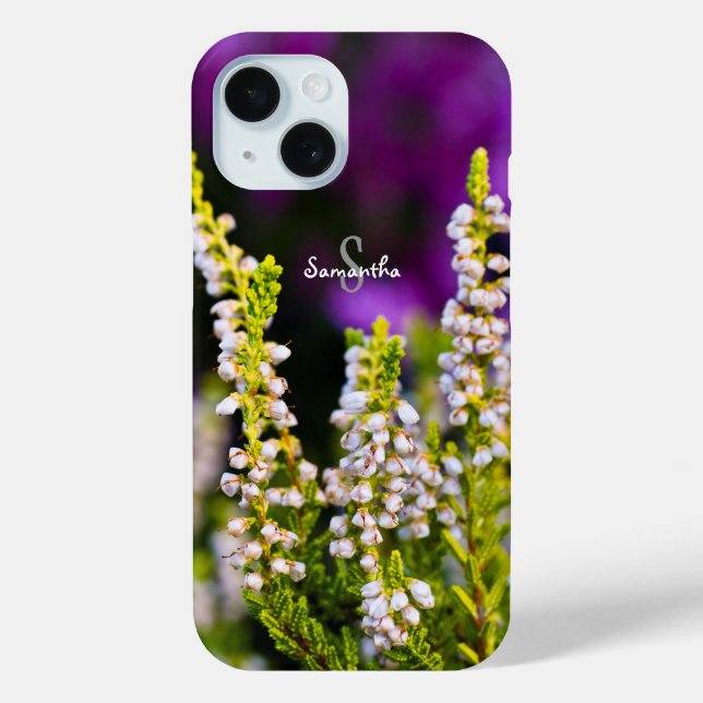 White Heather Phone case (Back)