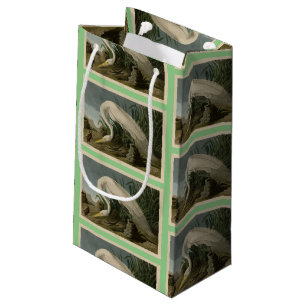 White Heron, Great Egret, Audubon Birds of America Small Gift Bag