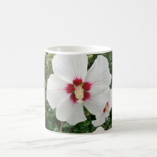 White Hibiscus Coffee Mug
