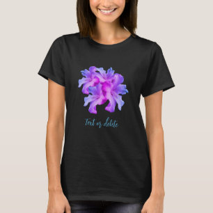 White Hibiscus Flowers Bouquet Tinted Personalised T-Shirt