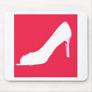 White High Heel Pumps/Bachelorette Mouse Pad