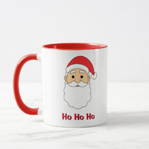 White Ho Ho Ho Santa Claus Merry Christmas Family Mug