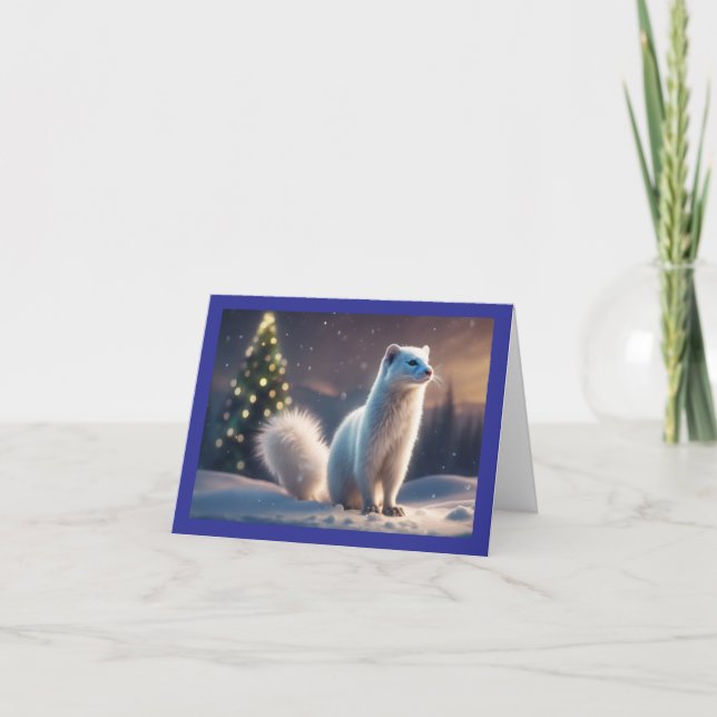 White Holiday Minx Card (Front)