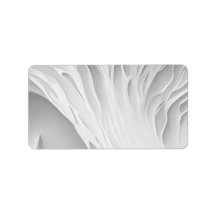 White Honeycomb Return Address Label