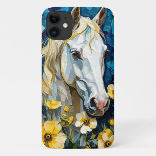 White Horse Aesthetic Animal Art Nature Style Case-Mate iPhone Case