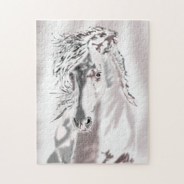 White Horse - Art Jigsaw Puzzle (Vertical)
