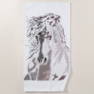 White Horse Beach Towel