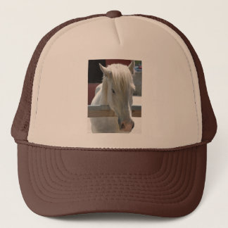 White Horse Beauty Trucker Hat