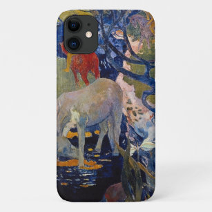 White Horse by Paul Gauguin, Vintage Fine Art Case-Mate iPhone Case