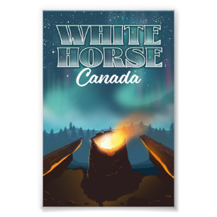 White Horse Canada travel poster