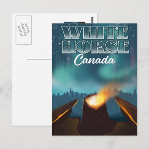 White Horse Canada travel poster Postcard