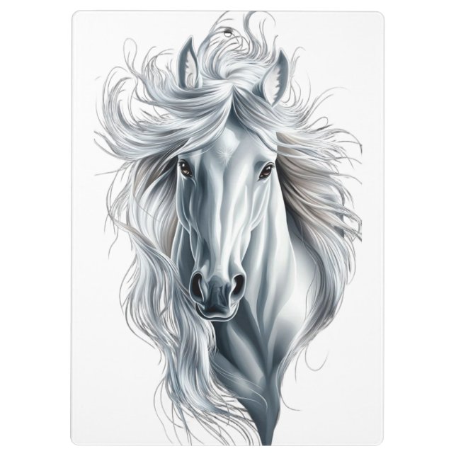 white horse clipboard (Back)