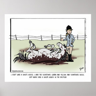 White Horse Comic Poster