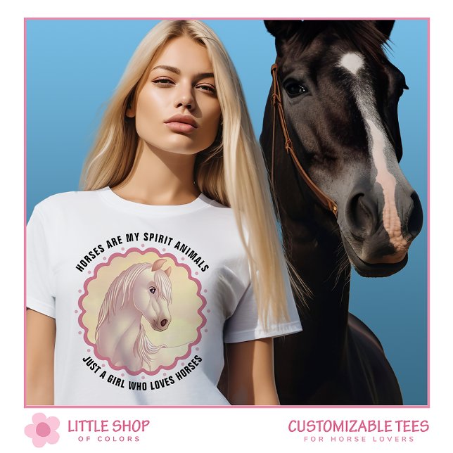 White Horse Customisable T-Shirt (Creator Uploaded)