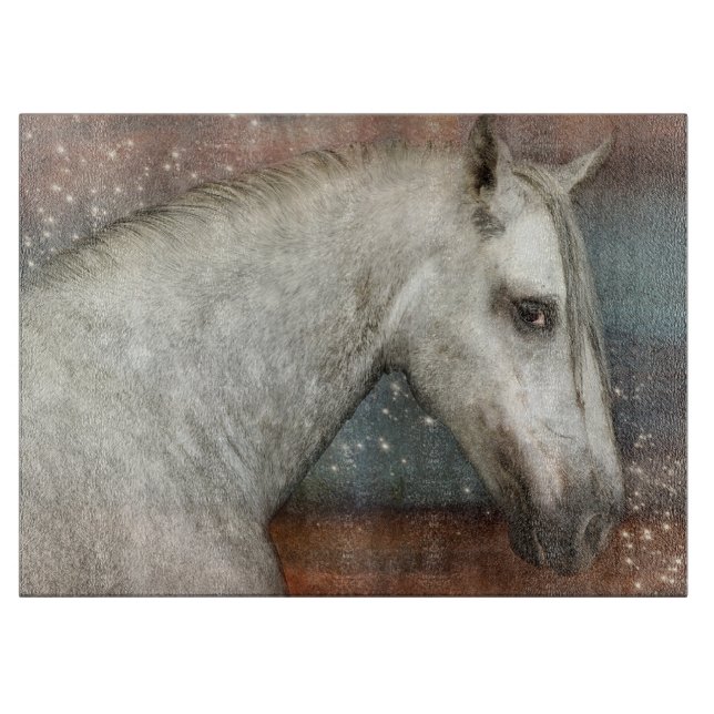 White Horse Cutting Board (Front)