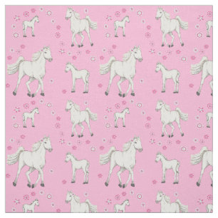 White Horse Fabric
