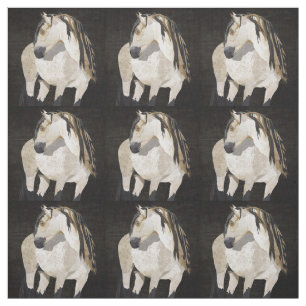 White Horse Fabric