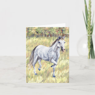 White Horse Folded Card