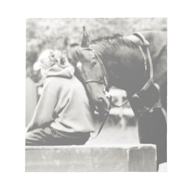 White Horse Head Notepad (Front)