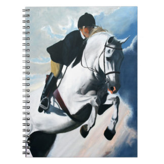 White Horse Head Spiral Notebook