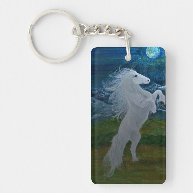 White Horse Keychain (Front)