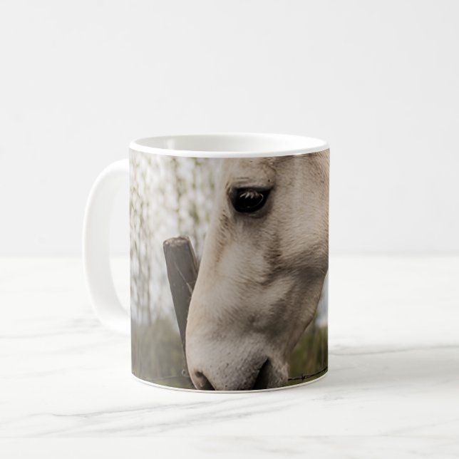 White Horse Meadow Coffee Mug (Front Left)