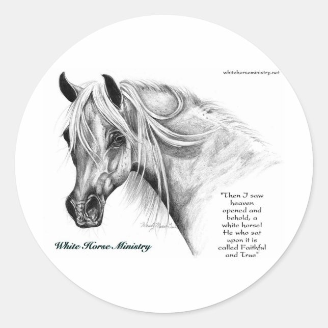 White Horse Ministry Stickers (Front)