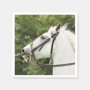 WHITE HORSE NAPKIN