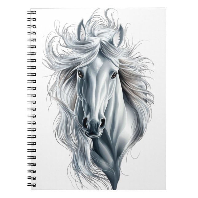 white horse notebook (Front)