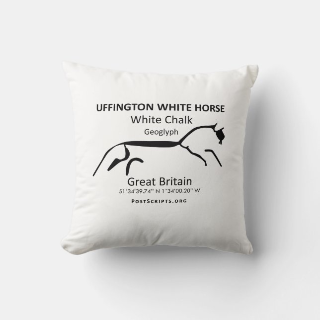 White Horse of Uffington Cushion (Front)