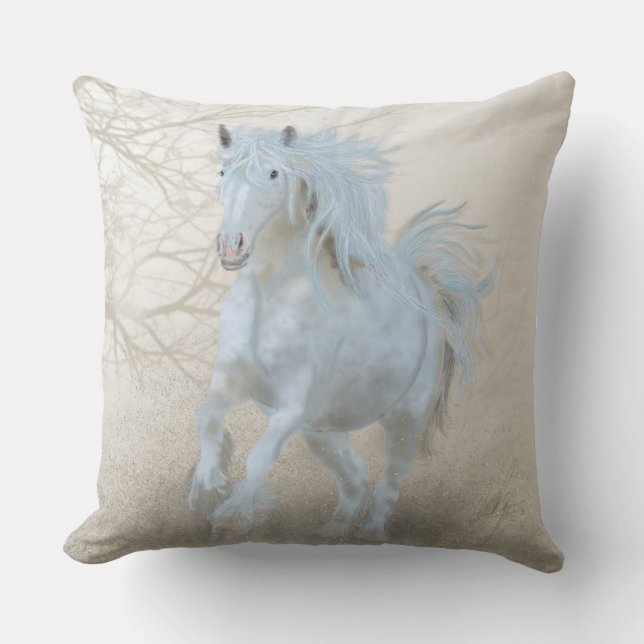 White Horse - Pillow (Front)
