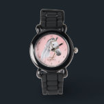 White Horse portrait pony girls watch for kids<br><div class="desc">White Horse portrait cowgirl equestrian personalised name kids watch,  horse lovers gift,  gift for girls</div>