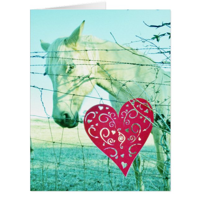 White Horse Red Heart Valentine (Front)