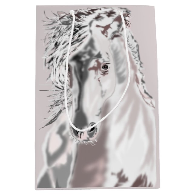 White Horse Running Gift Bag Your Colours (Front)
