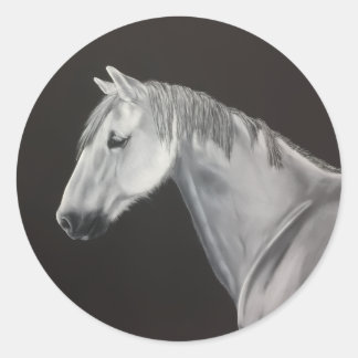 White Horse Sticker