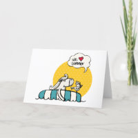 White horse swimming with bird