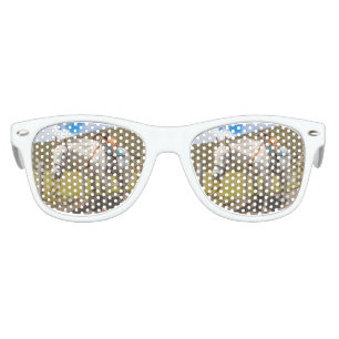 White Horse Tied Up at Cotopaxi National Park Kids Sunglasses