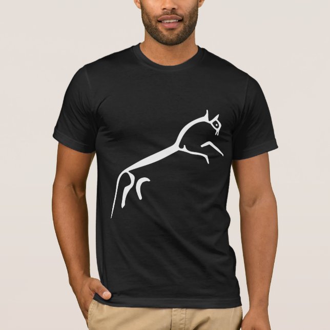 White Horse (Uffington Castle) - Customised T-Shirt (Front)