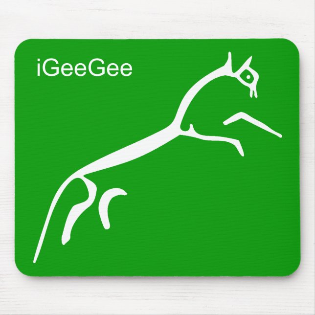 White Horse (Uffington Castle) - iGeeGee Mouse Pad (Front)