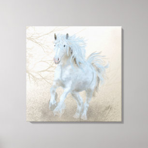 White Horse - Wrapped Canvas