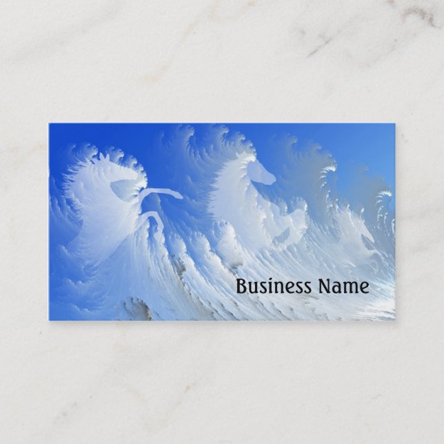 White horses business card (Front)