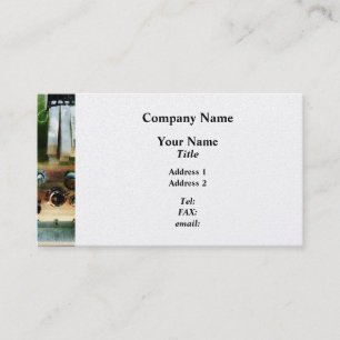 White Hose and Nozzles  - Platinum Finish Business Card
